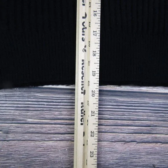 Elodie NEW Small Black Crewneck Sweater Knit Ribbed Comfy Winter Soft - Picture 6 of 8